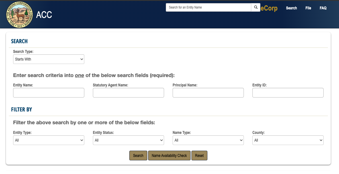 Create An Llc In Arizona Name Search