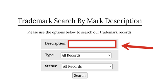 Alabama Trademark Records Search by Description